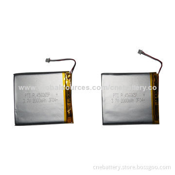 Rechargeable Lithium Polymer Batteries 2,500mAh PL455689P with Circuit Module Protection
